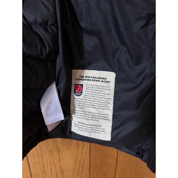 Fjällräven Expedition Pack Down Hoodie W – Black – Women's XL – Retail $325 - Picture 5 of 11